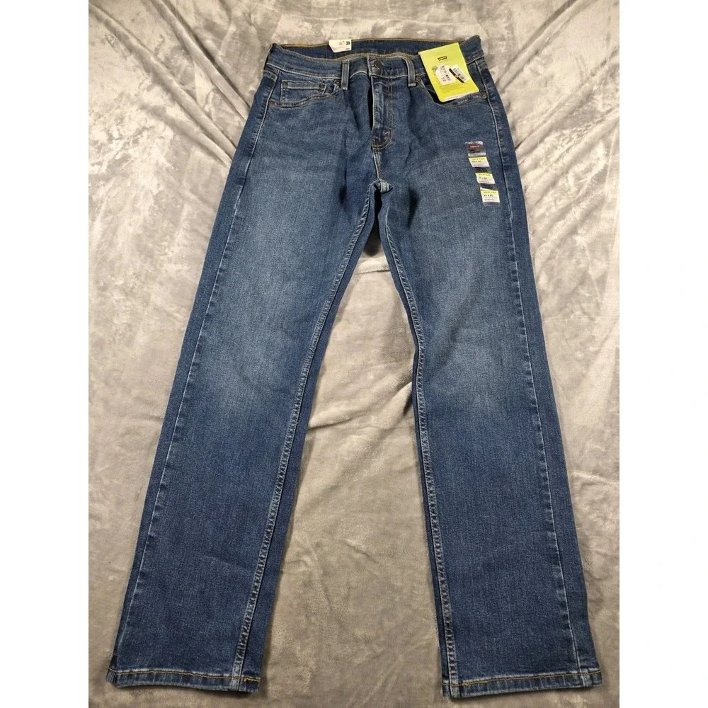 NWT Levi's 506 Comfort Straight‎ Fit Stretch Denim Jeans Men's 30x30 Medium Wash
